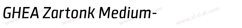 GHEA Zartonk Medium字体转换